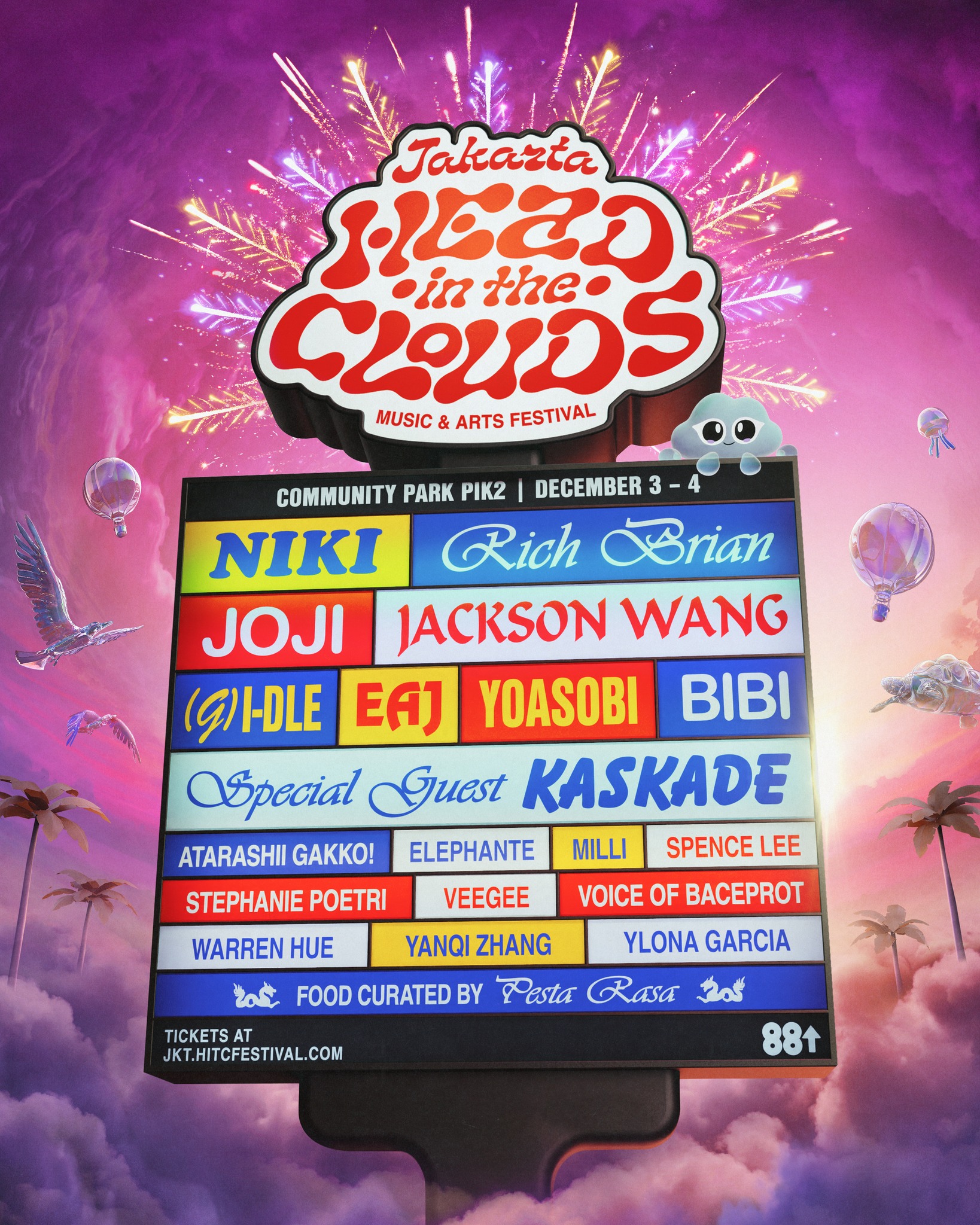 Head in the Clouds Jakarta Dates, Tickets, Lineup